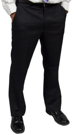 Eisenberg Flat Front Charcoal Pinstripe Suit Separate Pant