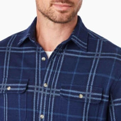 Fair Harbor The Ultra-Stretch Dunewood Flannel -Gustwillers Clothing Shop Fair Harbor The Ultra Stretch Dunewood Flannel NVYPLAID 4 43702.1709312488