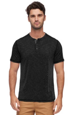 Flag & Anthem MadeFlex Momentum Slub Henley -Gustwillers Clothing Shop Flag Anthem MadeFlex Momentum Slub Henley BLACK 3 79019.1716915045