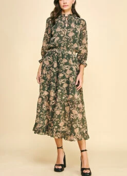 Floral Tiered Maxi Dress