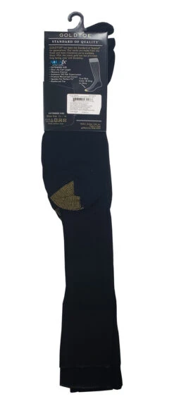 Gold Toe Canterbury Over The Calf Extended Sock 3PK -Gustwillers Clothing Shop Gold Toe Canterbury Over the Calf Extended Sock 3PK BLACK 4 82034.1710891970