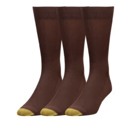 Gold Toe Metropolitan Dress Sock Crew Length King Size 3PK 5 Gold Toe Metropolitan Dress Sock Crew Length King Size 3PK -Gustwillers Clothing Shop Gold Toe Metropolitan Dress Sock Crew Length King Size 3PK BROWN 1 50302.1710888251