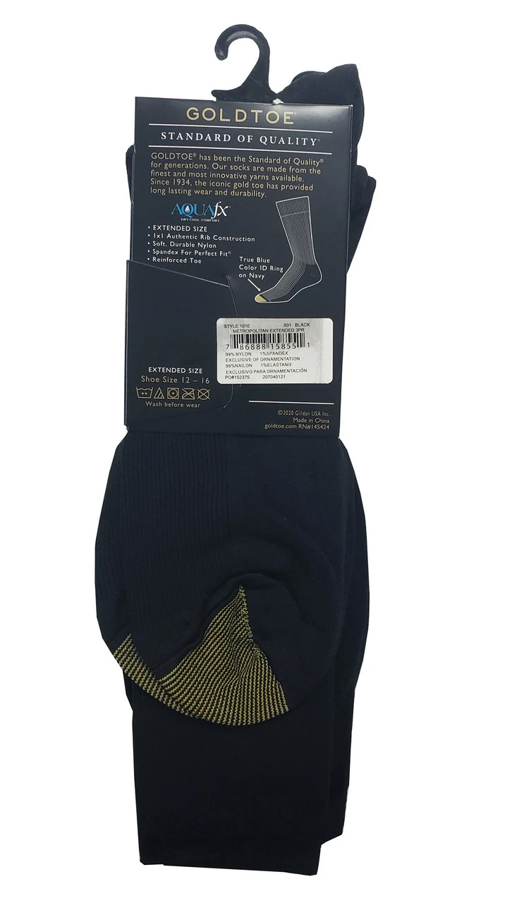 Gold Toe Metropolitan Dress Sock Crew Length King Size 3PK Gold Toe Metropolitan Dress Sock Crew Length King Size 3PK -Gustwillers Clothing Shop Gold Toe Metropolitan Dress Sock Crew Length King Size 3PK S 3 49815.1710888243