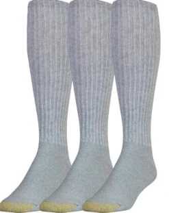 Gold Toe Over The Calf Socks 3pk -Gustwillers Clothing Shop Gold Toe Over the Calf Socks 3pk GREY 1 31104.1712944131