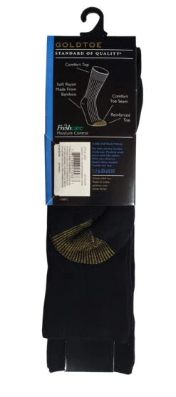 Gold Toe Wellness Comfort Top Crew Sock 2PK 6 Gold Toe Wellness Comfort Top Crew Sock 2PK -Gustwillers Clothing Shop Gold Toe Wellness Comfort Top Crew Sock 2PK BLACK 3 95815.1710887555