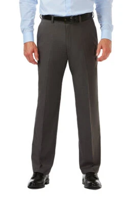 Haggar Big & Tall Flat Front Cool 18® Pro Pant -Gustwillers Clothing Shop Haggar Big Tall Flat Front Cool 18 Pro Pant CHARCOAL 1 02048.1711467841