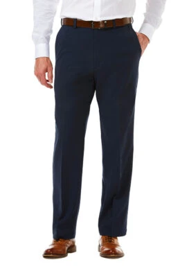 Haggar Big & Tall Flat Front Cool 18® Pro Pant -Gustwillers Clothing Shop Haggar Big Tall Flat Front Cool 18 Pro Pant NAVY 1 58995.1711467769