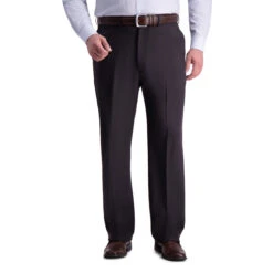 Haggar Big & Tall Flat Front Premium Comfort Dress Pant 7 Haggar Big & Tall Flat Front Premium Comfort Dress Pant -Gustwillers Clothing Shop Haggar Big Tall Flat Front Premium Comfort Dress Pant CHARCOAL 1 50224.1710528814