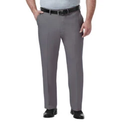 Haggar Big & Tall Flat Front Premium Comfort Dress Pant 5 Haggar Big & Tall Flat Front Premium Comfort Dress Pant -Gustwillers Clothing Shop Haggar Big Tall Flat Front Premium Comfort Dress Pant MEDGREY 1 58639.1710528766