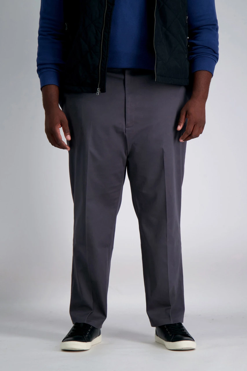 Haggar Big & Tall Flat Front Premium Stretch Khaki Haggar Big & Tall Flat Front Premium Stretch Khaki -Gustwillers Clothing Shop Haggar Big Tall Flat Front Premium Stretch Khaki DRKGREY 1 87124.1716493610