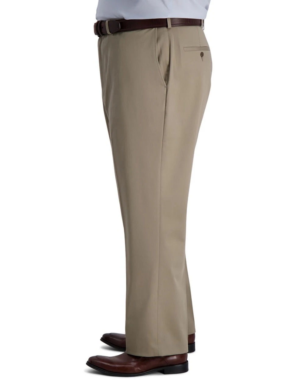 Haggar Big & Tall Flat Front Premium Stretch Khaki Haggar Big & Tall Flat Front Premium Stretch Khaki -Gustwillers Clothing Shop Haggar Big Tall Flat Front Premium Stretch Khaki MEDKHAKI 2 25282.1716493590