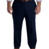Haggar Big & Tall Flat Front Premium Stretch Khaki