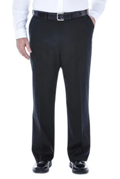 Haggar Big & Tall Premium No Iron Flat Front Khaki -Gustwillers Clothing Shop Haggar Big Tall Premium No Iron Flat Front Khaki BLACK 1 49462.1710528091