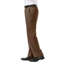 Haggar Flat Front Cool 18 Pro Pant -Gustwillers Clothing Shop Haggar Flat Front Cool 18 Pro Pant TOAST 2 36154.1711653313
