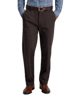 Haggar Flat Front Premium Stretch Khaki 9 Haggar Flat Front Premium Stretch Khaki -Gustwillers Clothing Shop Haggar Flat Front Premium Stretch Khaki ESPRESSO 1 37201.1710528628