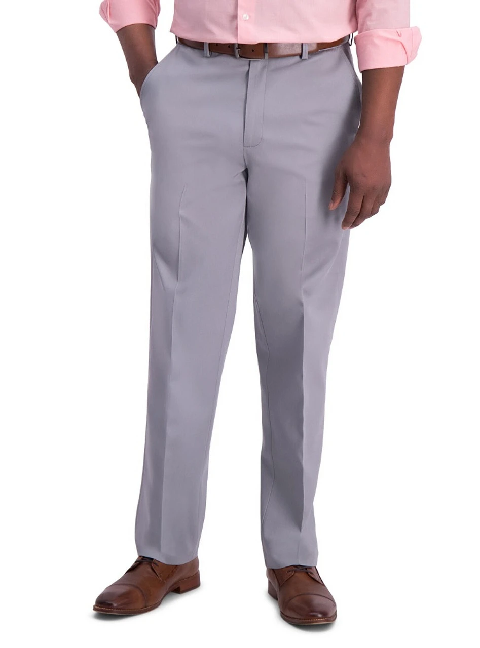 Haggar Flat Front Premium Stretch Khaki Haggar Flat Front Premium Stretch Khaki -Gustwillers Clothing Shop Haggar Flat Front Premium Stretch Khaki MEDGREY 1 04209.1710528609