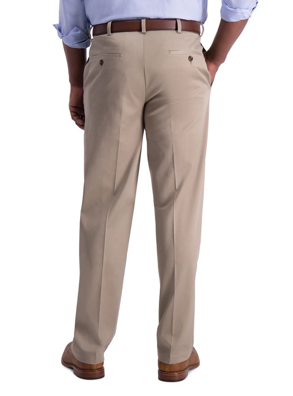 Haggar Flat Front Premium Stretch Khaki Haggar Flat Front Premium Stretch Khaki -Gustwillers Clothing Shop Haggar Flat Front Premium Stretch Khaki MEDKHAKI 3 64895.1710528608