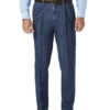 Haggar Pleated Premium Stretch Denim