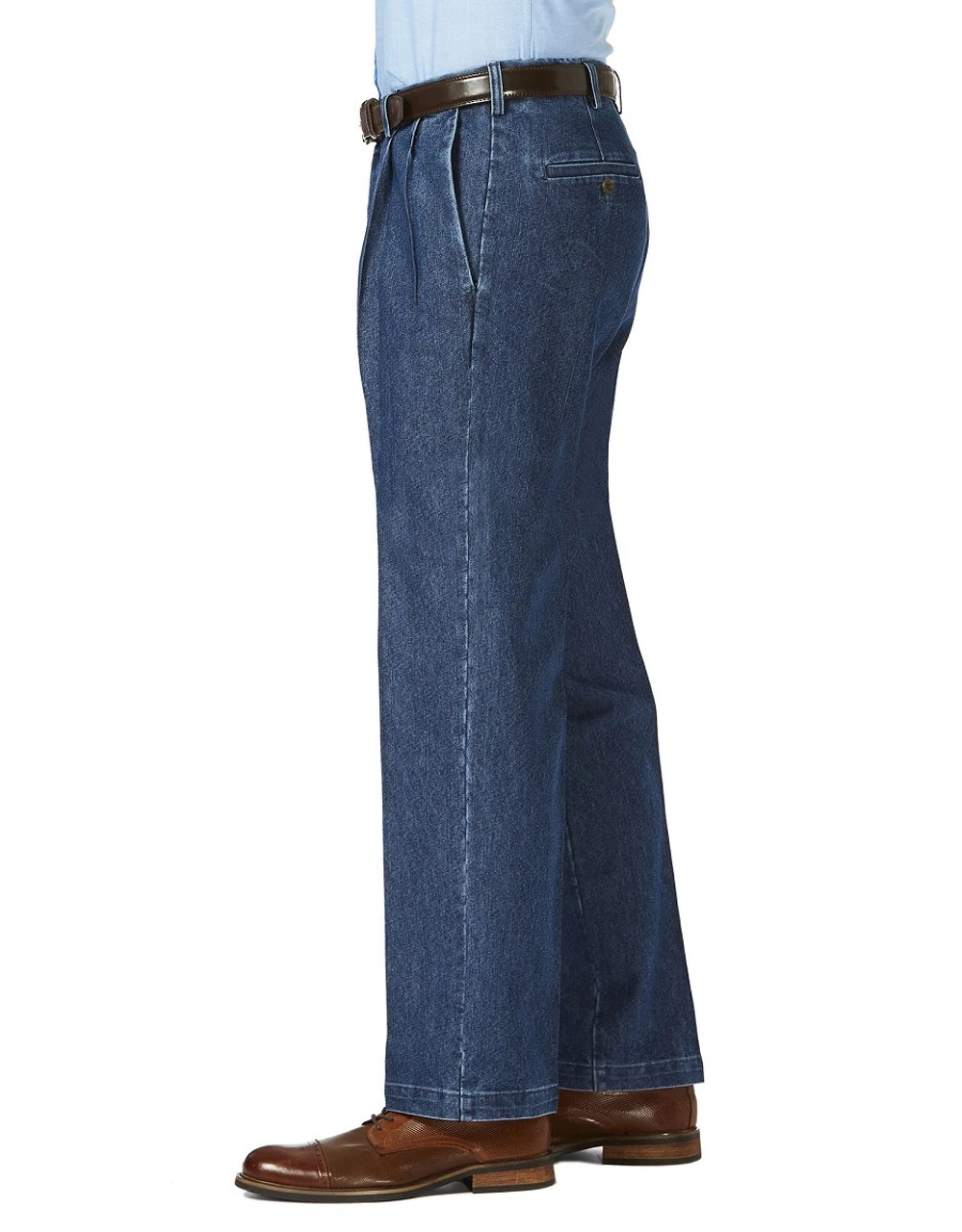 Haggar Pleated Premium Stretch Denim Haggar Pleated Premium Stretch Denim -Gustwillers Clothing Shop Haggar Pleated Premium Stretch Denim S 2 41163.1717191972