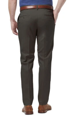 Haggar Premium Flat Front Slim Fit Pant -Gustwillers Clothing Shop Haggar Premium Flat Front Slim Fit Pant DRKGREY 2 10286.1710531040