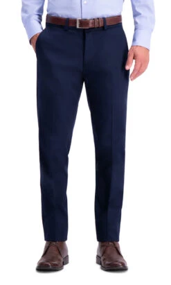 Haggar Premium Flat Front Slim Fit Pant -Gustwillers Clothing Shop Haggar Premium Flat Front Slim Fit Pant DRKNAVY 1 08585.1710530985
