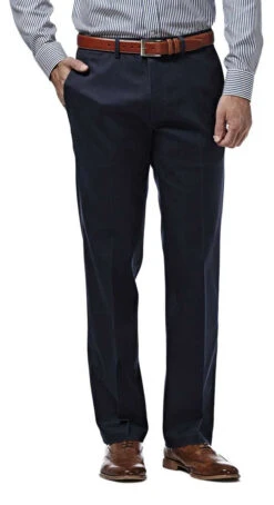 Haggar Premium Flat Front Straight Fit Khaki -Gustwillers Clothing Shop Haggar Premium Flat Front Straight Fit Khaki DARKNAVY 1 01172.1710530675