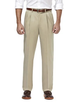 Haggar Premium Pleated No Iron Khaki -Gustwillers Clothing Shop Haggar Premium Pleated No Iron Khaki KHAKI 1 81187.1710528439