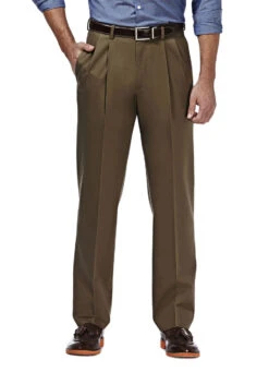 Haggar Premium Pleated No Iron Khaki -Gustwillers Clothing Shop Haggar Premium Pleated No Iron Khaki TOAST 1 24767.1710528374