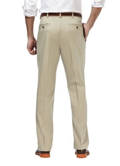 Haggar Premium Pleated No Iron Khaki -Gustwillers Clothing Shop Haggar Premium Pleated No Iron Khaki S 3 57360.1710528369