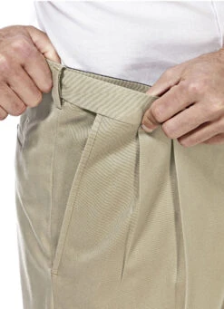 Haggar Premium Pleated No Iron Khaki -Gustwillers Clothing Shop Haggar Premium Pleated No Iron Khaki S 4 55466.1710528373