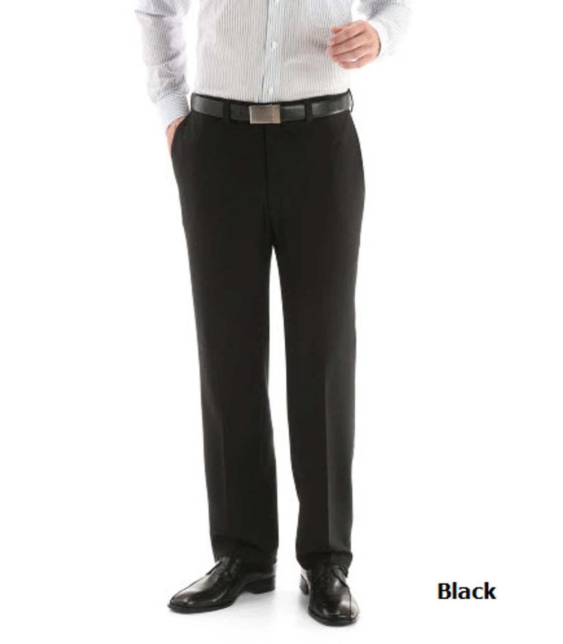 Haggar Repreve Flat Front Dress Pant Haggar Repreve Flat Front Dress Pant -Gustwillers Clothing Shop Haggar Repreve Flat Front Dress Pant BLACK 1 30169.1710529639