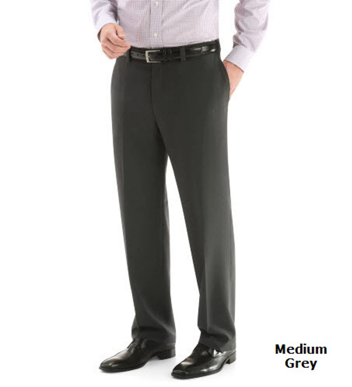 Haggar Repreve Flat Front Dress Pant Haggar Repreve Flat Front Dress Pant -Gustwillers Clothing Shop Haggar Repreve Flat Front Dress Pant MEDIMGRY 1 81584.1710529544