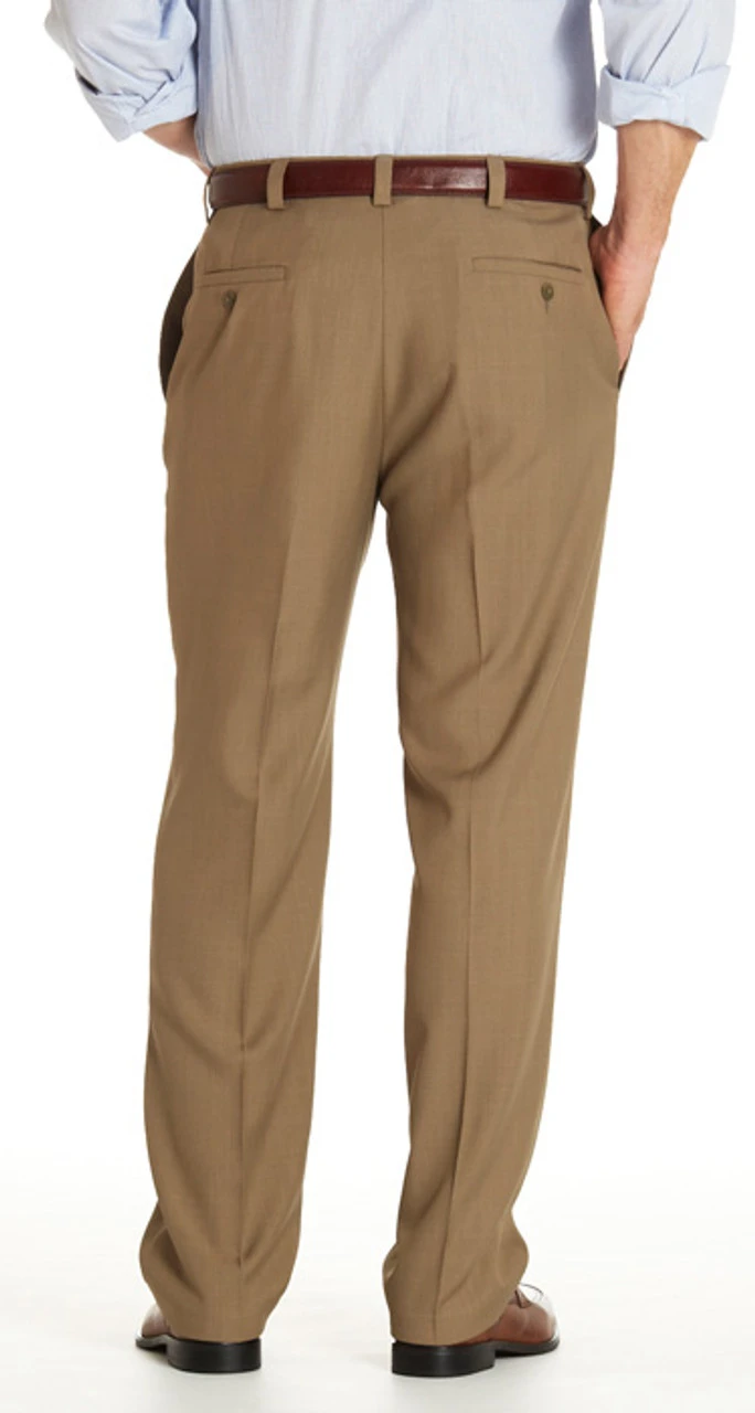 Haggar Repreve Flat Front Dress Pant Haggar Repreve Flat Front Dress Pant -Gustwillers Clothing Shop Haggar Repreve Flat Front Dress Pant TAUPE 3 24659.1710529543