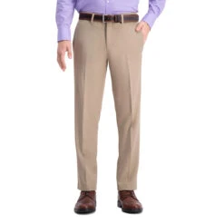 Haggar Straight Fit Dress Pant -Gustwillers Clothing Shop Haggar Straight Fit Dress Pant TAN 1 38269.1710531089