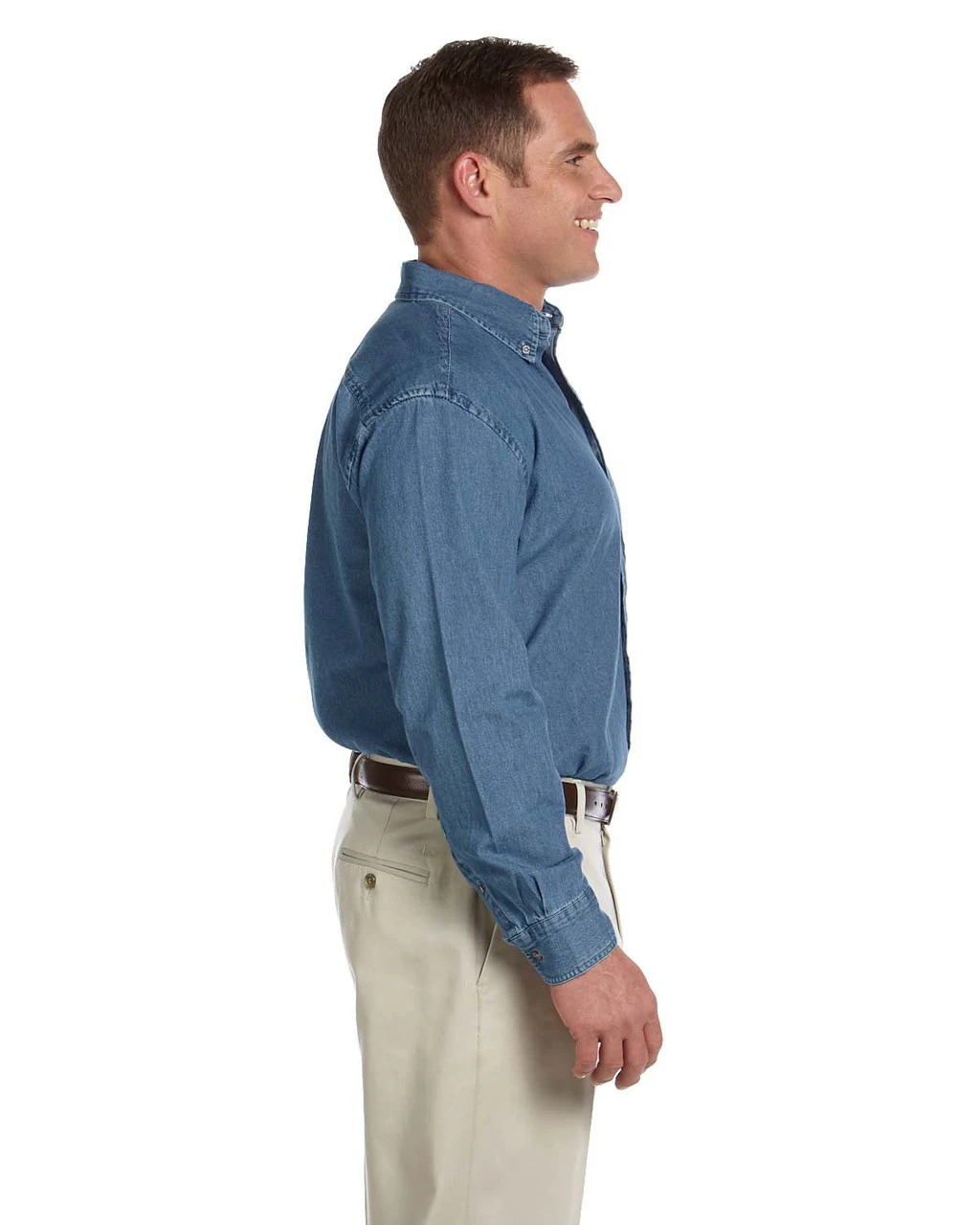 Harriton Men's Long Sleeve Denim Shirt Harriton Men's Long Sleeve Denim Shirt -Gustwillers Clothing Shop Harriton Men s Long Sleeve Denim Shirt S 2 65470.1710860856