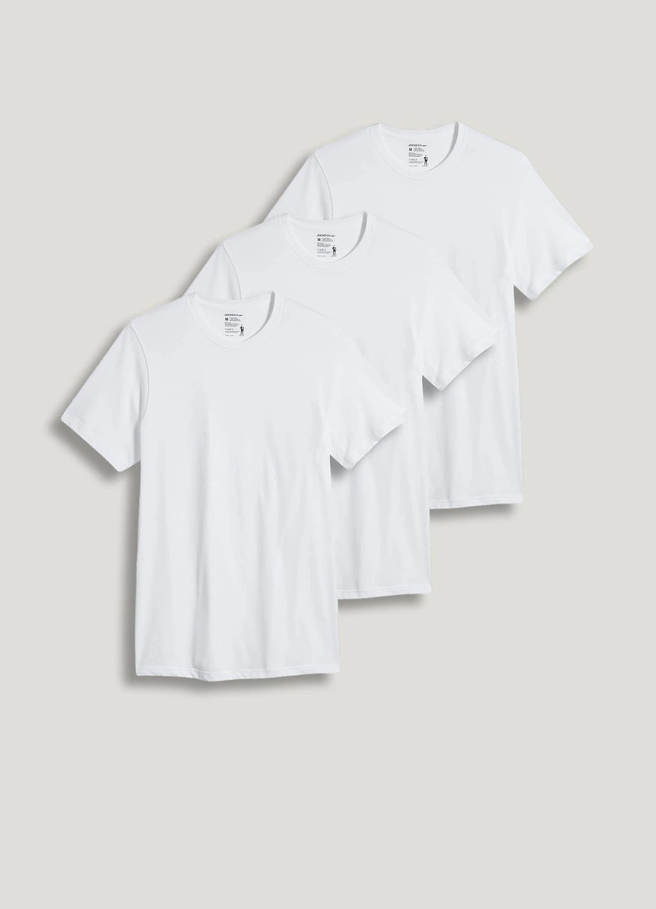 Jockey® Classic Crew Neck 3 Pack Jockey® Classic Crew Neck 3 Pack -Gustwillers Clothing Shop Jockey Classic Crew Neck 3 Pack WHITE 1 70492.1710452204