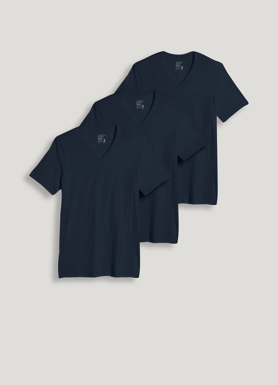 Jockey® Classic V-Neck 3 pack Jockey® Classic V-Neck 3 Pack -Gustwillers Clothing Shop Jockey Classic V Neck 3 pack BLACK 1 29818.1710452042