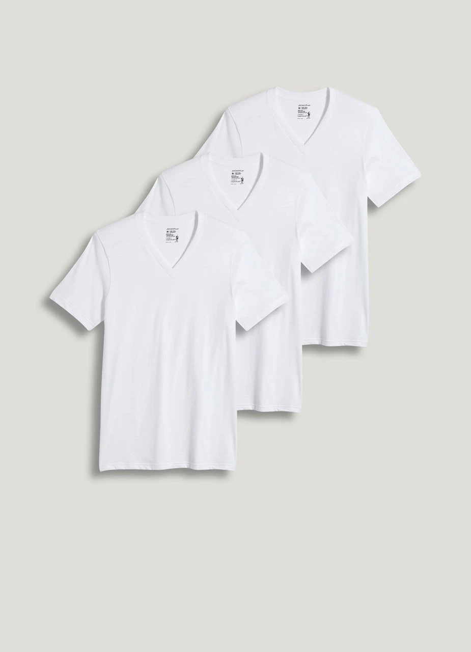Jockey® Classic V-Neck 3 pack Jockey® Classic V-Neck 3 Pack -Gustwillers Clothing Shop Jockey Classic V Neck 3 pack S 1 84382.1710452038