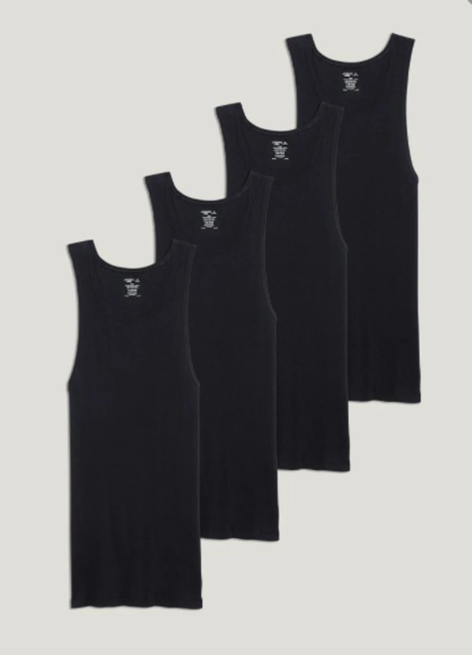 Jockey® Cotton A-shirt 4 pack Jockey® Cotton A-shirt 4 Pack -Gustwillers Clothing Shop Jockey Cotton A shirt 4 pack BLACK 1 28148.1710452184