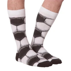 K Bell Men's Soccer Ball Socks -Gustwillers Clothing Shop K Bell Men s Soccer Ball Socks WHITE 2 94846.1710890489