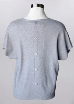 Keren Hart Dove Button Back 2 Keren Hart Dove Button Back -Gustwillers Clothing Shop Keren Hart Dove Button Back DOVE 2 15705.1713282849