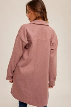 Lined Longline Shacket -Gustwillers Clothing Shop Lined Longline Shacket GRAPE 3 47975.1710517734