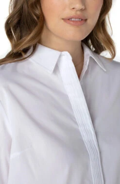 Liverpool Hidden Placket Shirt -Gustwillers Clothing Shop Liverpool Hidden Placket Shirt WHITE 4 90133.1711550634