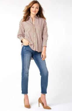 Liverpool Kennedy Straight Crop Jean 3 Liverpool Kennedy Straight Crop Jean -Gustwillers Clothing Shop Liverpool Kennedy Straight Crop Jean S 4 29832.1711549936