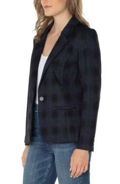 Liverpool Plaid Fitted Blazer 2 Liverpool Plaid Fitted Blazer -Gustwillers Clothing Shop Liverpool Plaid Fitted Blazer PLAID 2 07852.1711550137