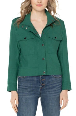 Liverpool Utility Cropped Jacket -Gustwillers Clothing Shop Liverpool Utility Cropped Jacket SERPENTI 2 92984.1711550457