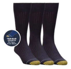 Men's Gold Toe Canterbury Sock - King Sizes - 3PK 2 Men's Gold Toe Canterbury Sock - King Sizes - 3PK -Gustwillers Clothing Shop Men s Gold Toe Canterbury Sock King Sizes 3PK NAVY 1 24693.1710888997