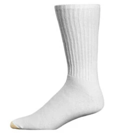 Men's Gold Toe Cotton Crew Sock - Extended Size - 6 Pack