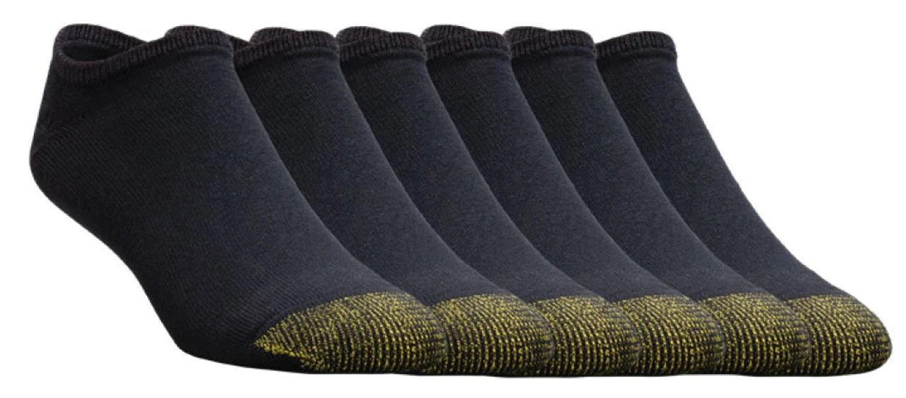 Men's Gold Toe No Show 6 Pack Men's Gold Toe No Show 6 Pack -Gustwillers Clothing Shop Men s Gold Toe No Show 6 Pack BLACK 1 94915.1710886956