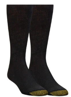 Men's Gold Toe Non-Binding Super Soft Crew 2 Pair -Gustwillers Clothing Shop Men s Gold Toe Non Binding Super Soft Crew 2 Pair BLACK 1 65628.1710886947